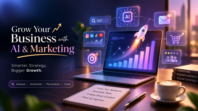How to grow your business using AI & Marketing